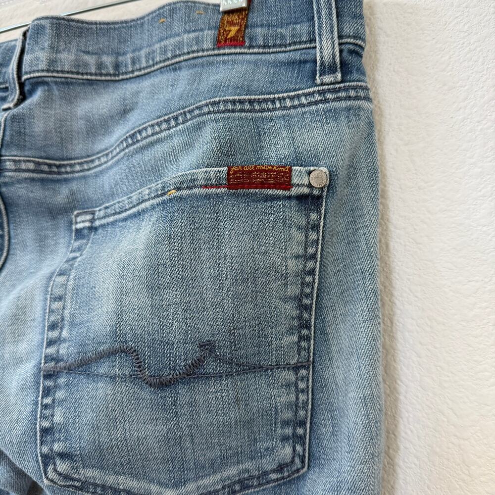 7 For All Mankind Slimmy Foolproof Denim Jeans Light Wash Size 33 Men’s - Picture 4 of 5
